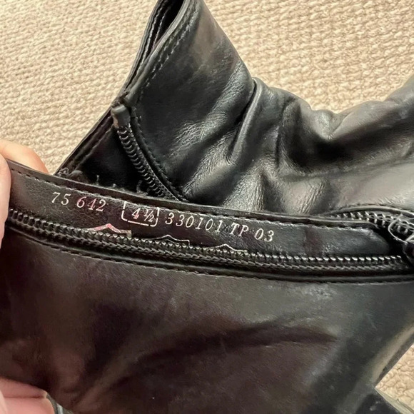 Gabor boots black heeled  size 4.5UK ankle booties - Picture 4 of 9